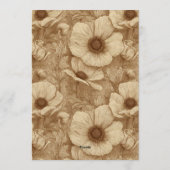 Contemporary Anemones Aesthetic Spring Birthday Einladung (Rückseite)