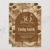 Contemporary Anemones Aesthetic Spring Birthday Einladung (Vorne/Hinten)