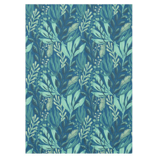 Contemporary Aquatics Blue Green Foliage Tischdecke