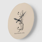 Contemporary Arabic Calligraphy Ramadan Greeting – Große Wanduhr (Winkel)