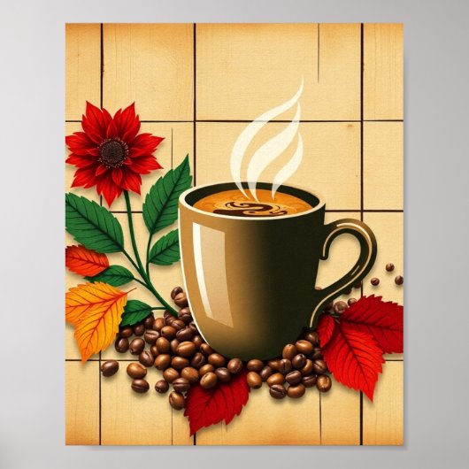 Contemporary Café Wall  Poster (Vorne)