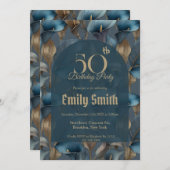 Contemporary Call Lilies Aesthetic Custom Birthday Einladung (Vorne/Hinten)