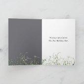 Contemporary Calla Lily Bouquet Karte (Innenseite)