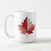 Contemporary Canadian Maple Leaf ID1071 Kaffeetasse (Links)