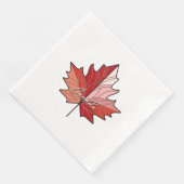 Contemporary Canadian Maple Leaf ID1071 Serviette (Ecke)