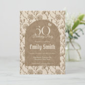 Contemporary Carnation Fantasy Summer Party Einladung (Stehend Vorderseite)