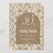 Contemporary Carnation Fantasy Summer Party Einladung (Vorne/Hinten)