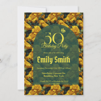 Contemporary Carnation Floral Surprise Birthday  Einladung