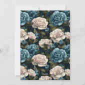 Contemporary Carnation Luxury Birthday Present Einladung (Rückseite)