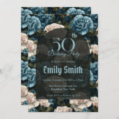 Contemporary Carnation Luxury Birthday Present Einladung (Vorne/Hinten)