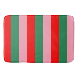 Contemporary Christmas Stripes  Badematte