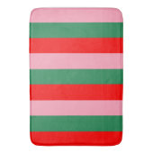 Contemporary Christmas Stripes  Badematte (Vorderseite Vertikal)
