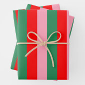 Contemporary Christmas Stripes Geschenkpapier Set (Beispiel)