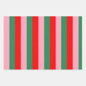 Contemporary Christmas Stripes Geschenkpapier Set (Vorderseite)