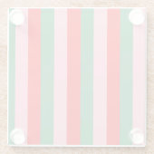 Contemporary Christmas Stripes  Glasuntersetzer (Rückseite)