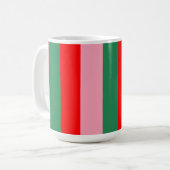 Contemporary Christmas Stripes  Kaffeetasse (Vorderseite Links)