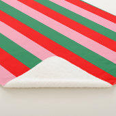Contemporary Christmas Stripes  Sherpadecke (3/4)