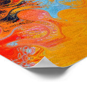 Contemporary Colorful Abstract Poster (Ecke)