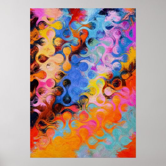 Contemporary Colorful Abstract Poster (Vorne)