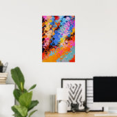 Contemporary Colorful Abstract Poster (Heimbüro)