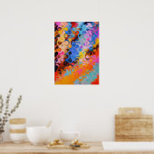 Contemporary Colorful Abstract Poster (Küche)