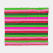Contemporary Colors Christmas Stripes Fleecedecke (Vorderseite (Horizontal))