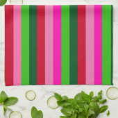 Contemporary Colors Christmas Stripes Geschirrtuch (Gefaltet)