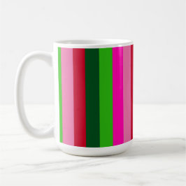 Contemporary Colors Christmas Stripes  Kaffeetasse
