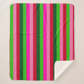 Contemporary Colors Christmas Stripes Sherpadecke (Vorderseite)