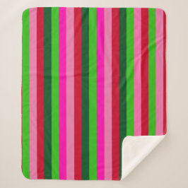 Contemporary Colors Christmas Stripes  Sherpadecke