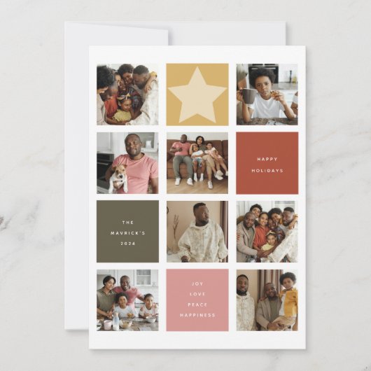 Contemporary Cube Foto Grid Weihnachten (Vorderseite)