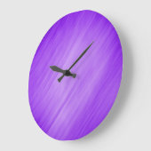 Contemporary Diagonal Purple Striples Große Wanduhr (Winkel)