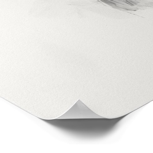 Contemporary Elk Sketch Poster (Ecke)