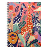 Contemporary exotic animals and birds 1 pink notizblock (Vorderseite)