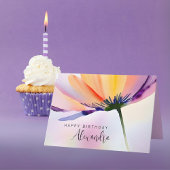 Contemporary Floral Custom Birthday Any Occasion Karte