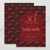 Contemporary Gardenias Luxury 1St Birthday Einladung (Vorne/Hinten)