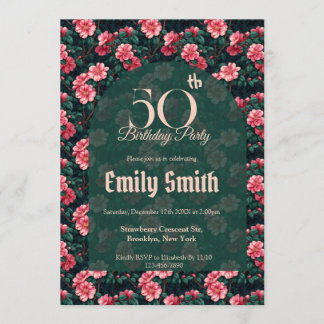 Contemporary Gardenias Luxury Romantic Party Einladung