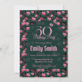 Contemporary Gardenias Luxury Romantic Party Einladung