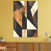 Contemporary Geometric Harmony Leinwanddruck (Insitu (Wohnzimmer))