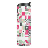 Contemporary geometric mosaic seamless pattern wit thermosbecher (Nach links gedreht)