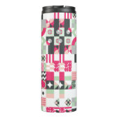 Contemporary geometric mosaic seamless pattern wit thermosbecher (Rückseite)