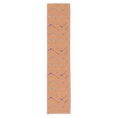 Contemporary Geometric Zig Zag Kurzer Tischläufer (Vorderseite)