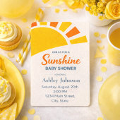 Contemporary Golden Sun Style Einladung