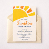 Contemporary Golden Sun Style Einladung