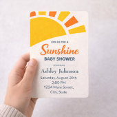 Contemporary Golden Sun Style Einladung