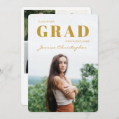Contemporary Grad 5 Foto Collage Abschluss Annou Ankündigung (Vorne/Hinten)