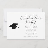 Contemporary Graduation Party Invitation Einladung (Rückseite)