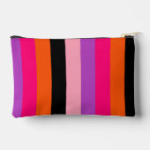 Contemporary Halloween Stripes  Zubehörtasche (Rückseite)