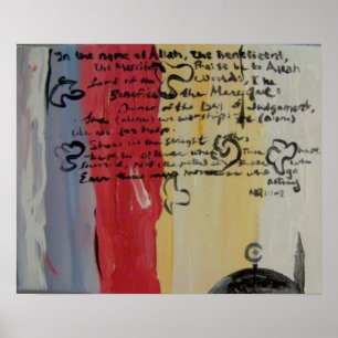 Contemporary Islamic Modern Art Painting Poster