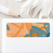 Contemporary Leaf Design in Peach  (Insitu)